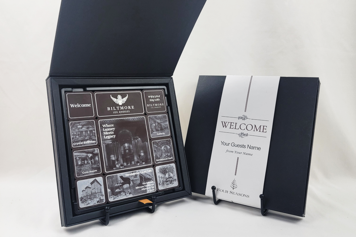 4X4 Layout Chocolate Ensemble Personalized Packaging