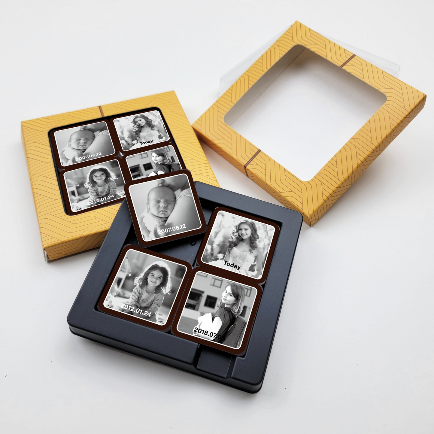 Custom Chocolate (size 2X2) 20 Sets Pack