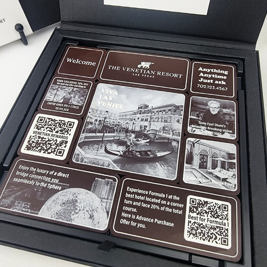 4X4 Layout Chocolate Ensemble Personalized Packaging